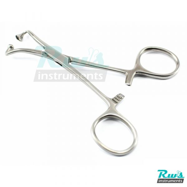 Backhaus tissue clip forceps ball & socket 11 cm pliers clamp Surgery Veterinary