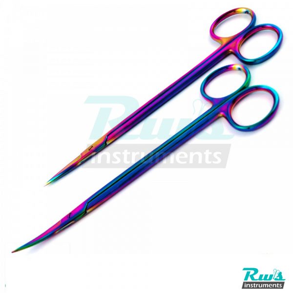 Kelly scissors straight / Curved pointed dental dentist surgical OP