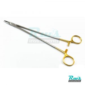 TC DeBakey Needle Holder straight 23 cm suture gold seam surgical