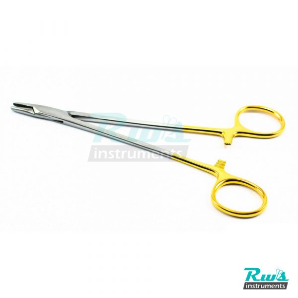 TC DeBakey Needle Holder straight 18 cm suture gold seam surgical